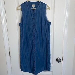 “J.Crew” Button Down Denim Cotton Dress